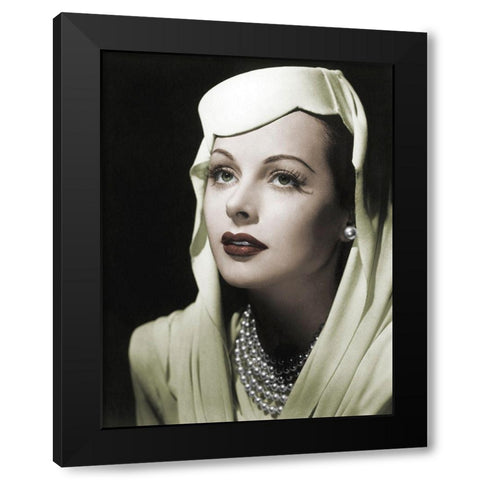 Hedy Lamarr  - Conspirators Black Modern Wood Framed Art Print with Double Matting by Hollywood Photo Archive