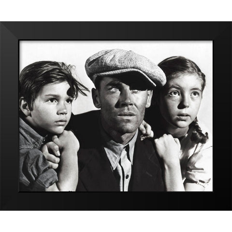 Henry Fonda Black Modern Wood Framed Art Print by Hollywood Photo Archive