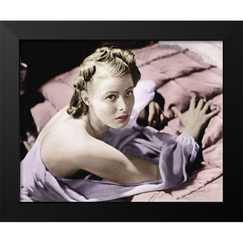 Ingrid Bergman Black Modern Wood Framed Art Print by Hollywood Photo Archive