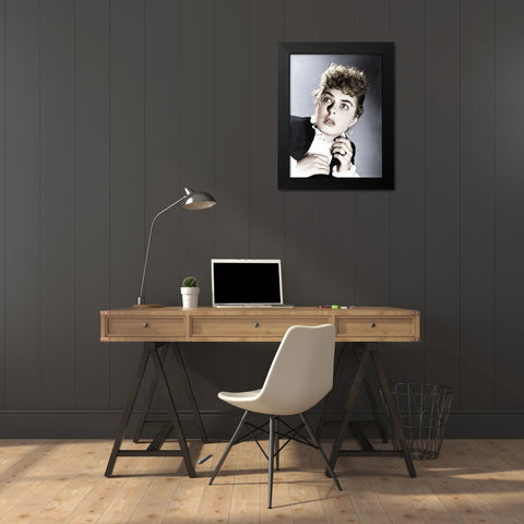 Ingrid Bergman - Gaslight Black Modern Wood Framed Art Print by Hollywood Photo Archive