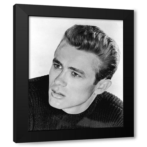 James Dean Black Modern Wood Framed Art Print by Hollywood Photo Archive