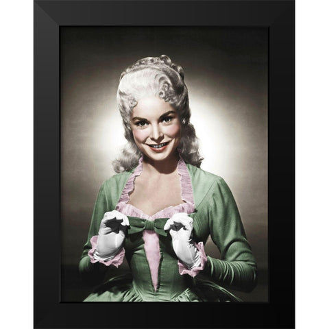 Janet Leigh Black Modern Wood Framed Art Print by Hollywood Photo Archive