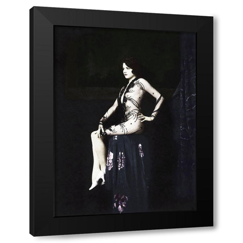 Jean Ackerman Black Modern Wood Framed Art Print by Hollywood Photo Archive