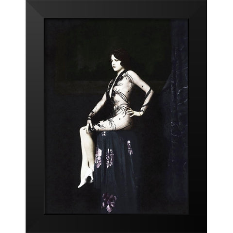 Jean Ackerman Black Modern Wood Framed Art Print by Hollywood Photo Archive