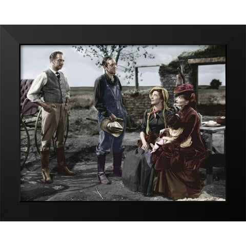 Katharine Hepburn - The Sea of Grass Black Modern Wood Framed Art Print by Hollywood Photo Archive