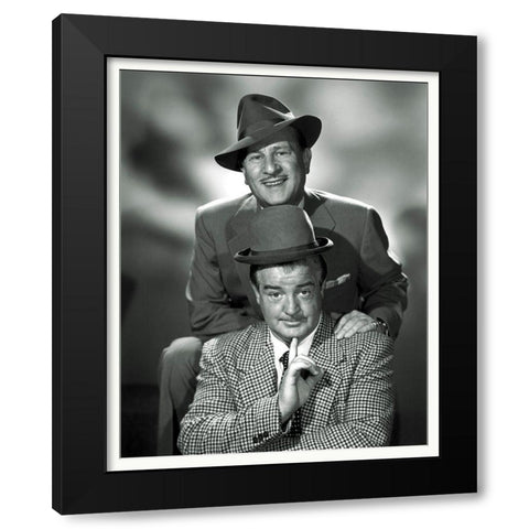 Abbott and Costello - Promotional Still Black Modern Wood Framed Art Print with Double Matting by Hollywood Photo Archive