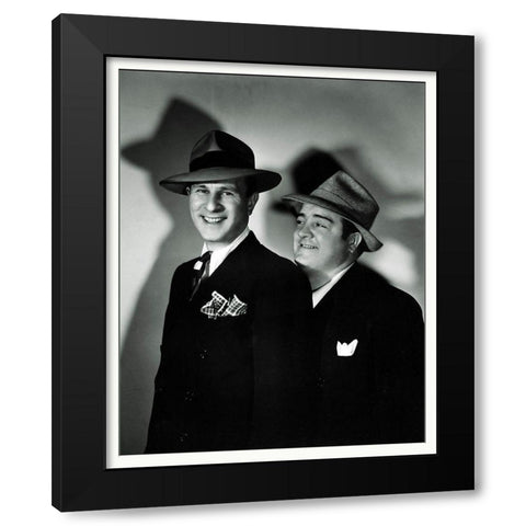 Abbott and Costello - Promotional Still Black Modern Wood Framed Art Print with Double Matting by Hollywood Photo Archive
