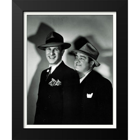 Abbott and Costello - Promotional Still Black Modern Wood Framed Art Print by Hollywood Photo Archive