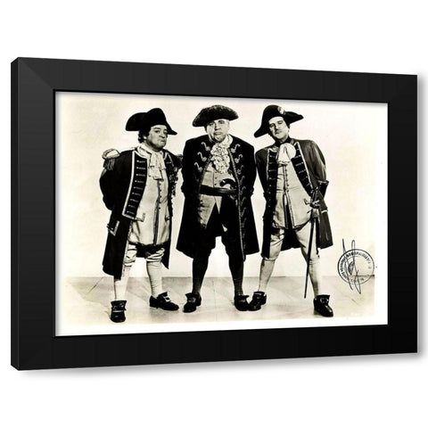Abbott and Costello - Promotional Still  - Captain Kidd Black Modern Wood Framed Art Print by Hollywood Photo Archive