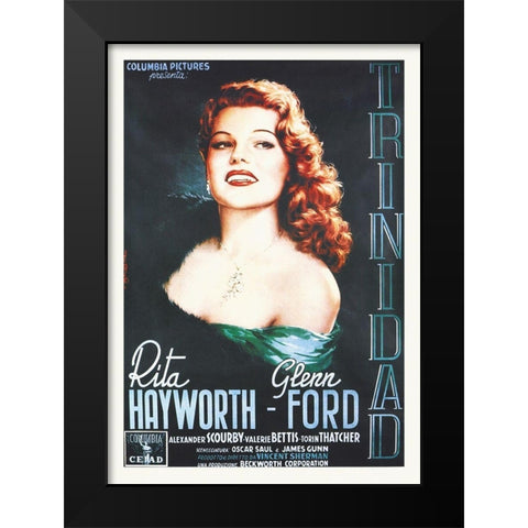 Affair In Trindad Black Modern Wood Framed Art Print by Hollywood Photo Archive
