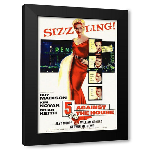 Against The House Black Modern Wood Framed Art Print by Hollywood Photo Archive