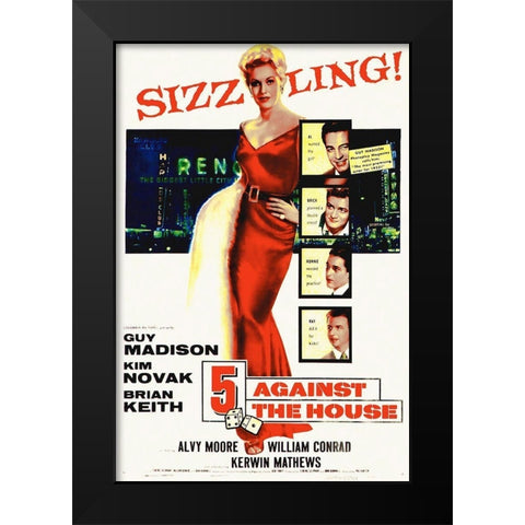 Against The House Black Modern Wood Framed Art Print by Hollywood Photo Archive