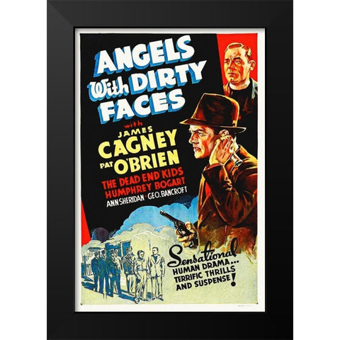 Angels With Dirty Faces Black Modern Wood Framed Art Print by Hollywood Photo Archive