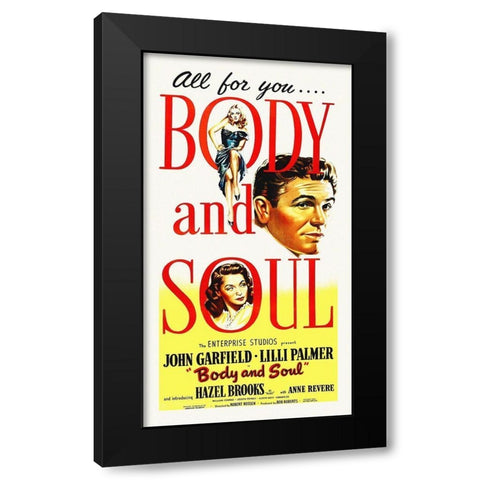 Body And Soul Black Modern Wood Framed Art Print with Double Matting by Hollywood Photo Archive