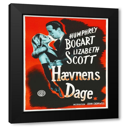 Danish - Dead Reckoning Black Modern Wood Framed Art Print by Hollywood Photo Archive