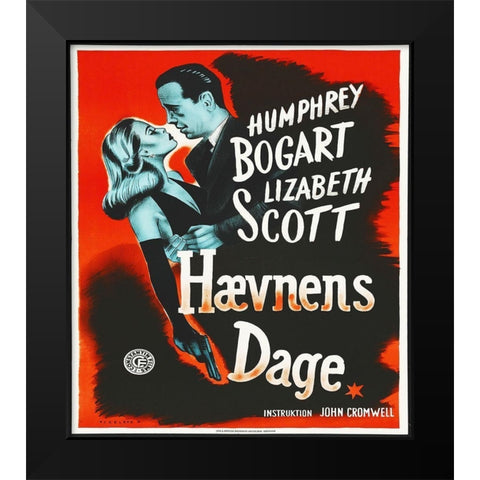 Danish - Dead Reckoning Black Modern Wood Framed Art Print by Hollywood Photo Archive