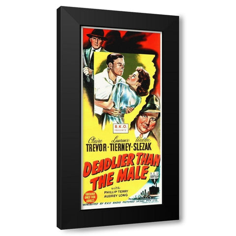 Deadlier Than The Male Black Modern Wood Framed Art Print with Double Matting by Hollywood Photo Archive