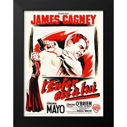 French - White Heat Black Modern Wood Framed Art Print by Hollywood Photo Archive
