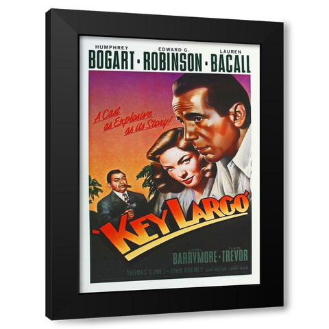 German - Key Largo Black Modern Wood Framed Art Print by Hollywood Photo Archive