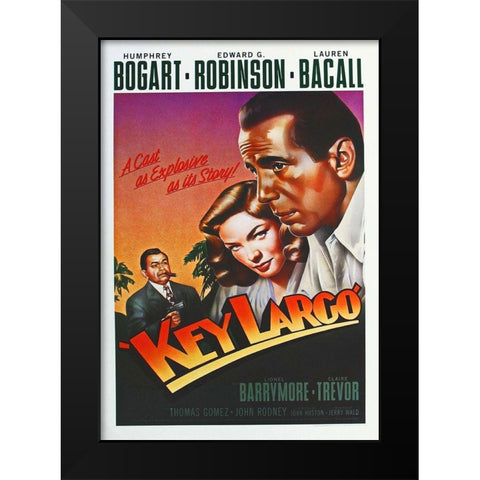German - Key Largo Black Modern Wood Framed Art Print by Hollywood Photo Archive