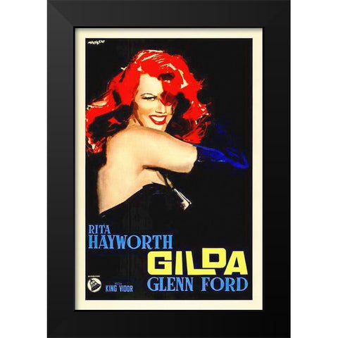 Gilda Black Modern Wood Framed Art Print by Hollywood Photo Archive