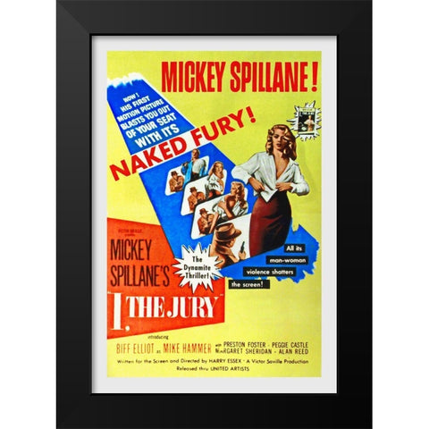 I, The Jury Black Modern Wood Framed Art Print by Hollywood Photo Archive