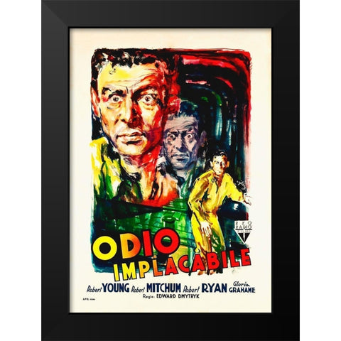 Italian - Crossfire Black Modern Wood Framed Art Print by Hollywood Photo Archive