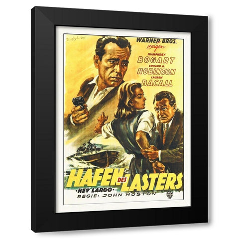 Key Largo Black Modern Wood Framed Art Print with Double Matting by Hollywood Photo Archive