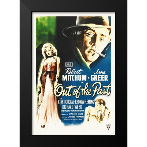 Out Of The Past Black Modern Wood Framed Art Print by Hollywood Photo Archive