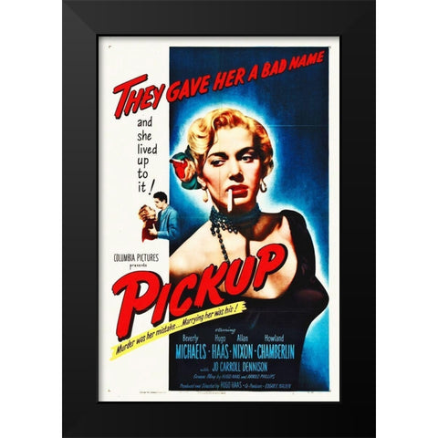 Pickup Black Modern Wood Framed Art Print by Hollywood Photo Archive