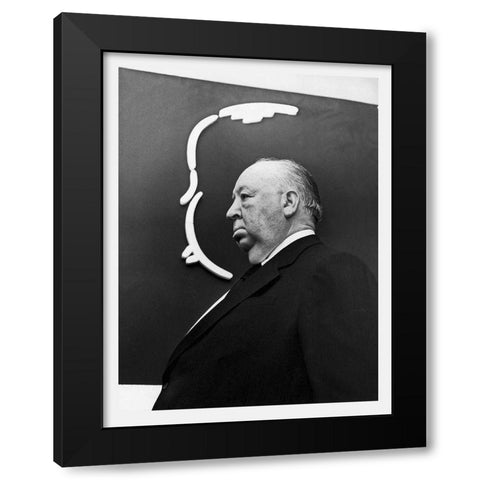 Promotional Still - Alfred Hitchcock Black Modern Wood Framed Art Print with Double Matting by Hollywood Photo Archive