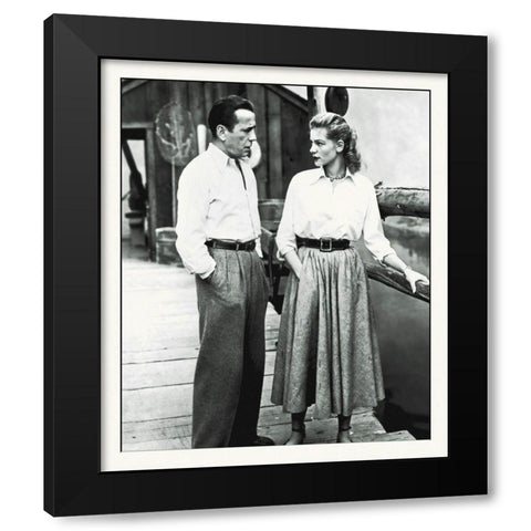 Promotional Still - Humphrey Bogart - Key Largo Black Modern Wood Framed Art Print with Double Matting by Hollywood Photo Archive