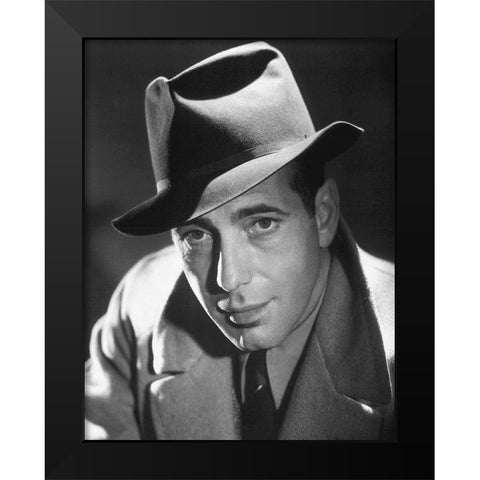 Promotional Still - Humphrey Bogart - The Big Sleep Black Modern Wood Framed Art Print by Hollywood Photo Archive