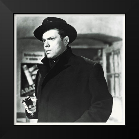 Promotional Still - Orsen Welles - The Third Man Black Modern Wood Framed Art Print by Hollywood Photo Archive
