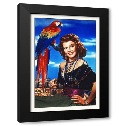 Promotional Still - Rita Hayworth Black Modern Wood Framed Art Print by Hollywood Photo Archive