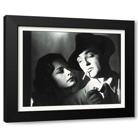 Promotional Still - Robert Mitchum Black Modern Wood Framed Art Print with Double Matting by Hollywood Photo Archive