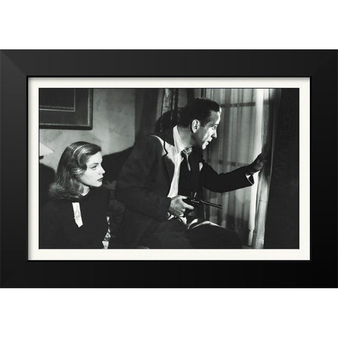 Promotional Still - The Big Sleep Black Modern Wood Framed Art Print by Hollywood Photo Archive