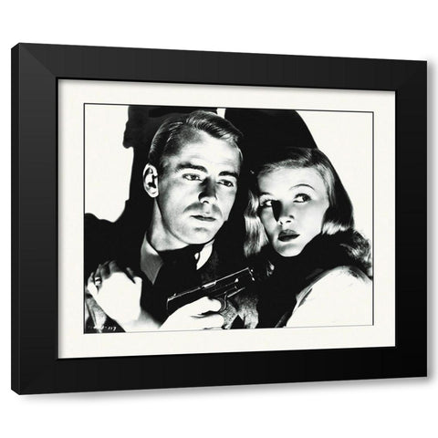 Promotional Still - This Gun For Hire Black Modern Wood Framed Art Print with Double Matting by Hollywood Photo Archive
