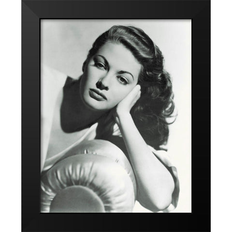 Promotional Still - Yvonne De Carlo Black Modern Wood Framed Art Print by Hollywood Photo Archive