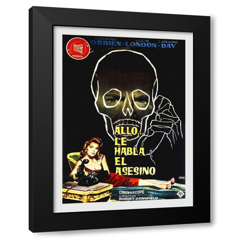 Spanish - The Third Voice Black Modern Wood Framed Art Print by Hollywood Photo Archive