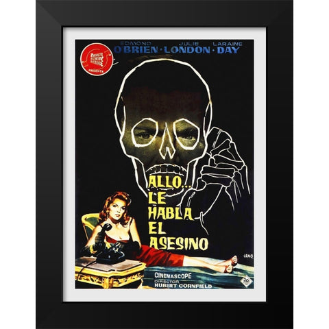 Spanish - The Third Voice Black Modern Wood Framed Art Print by Hollywood Photo Archive
