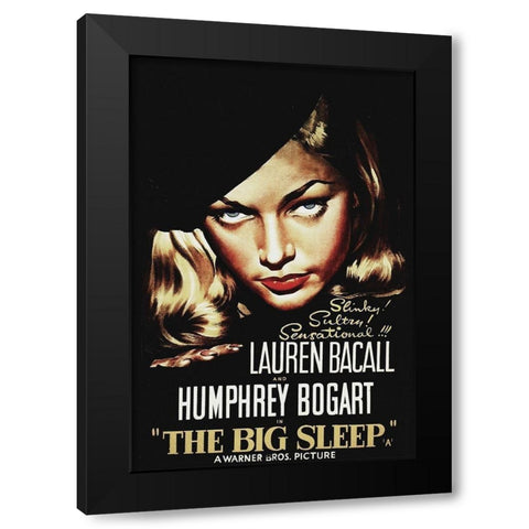 The Big Sleep Black Modern Wood Framed Art Print by Hollywood Photo Archive