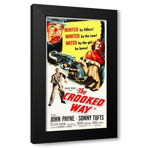 The Crooked Way Black Modern Wood Framed Art Print with Double Matting by Hollywood Photo Archive
