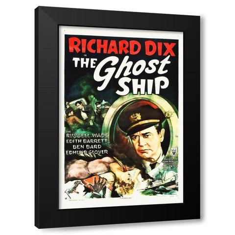 The Ghost Ship Black Modern Wood Framed Art Print with Double Matting by Hollywood Photo Archive