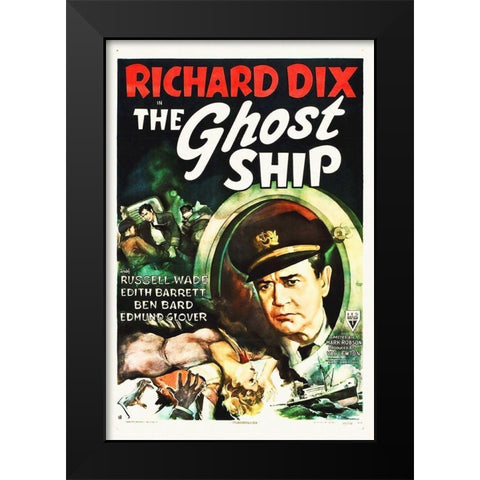 The Ghost Ship Black Modern Wood Framed Art Print by Hollywood Photo Archive