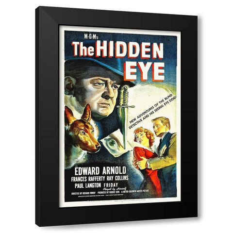 The Hidden Eye Black Modern Wood Framed Art Print with Double Matting by Hollywood Photo Archive