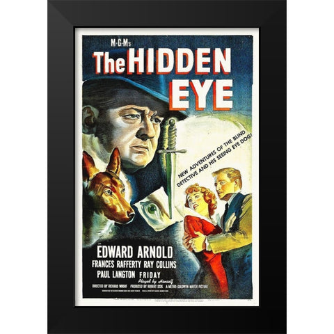 The Hidden Eye Black Modern Wood Framed Art Print by Hollywood Photo Archive