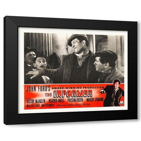 The Informer Black Modern Wood Framed Art Print by Hollywood Photo Archive
