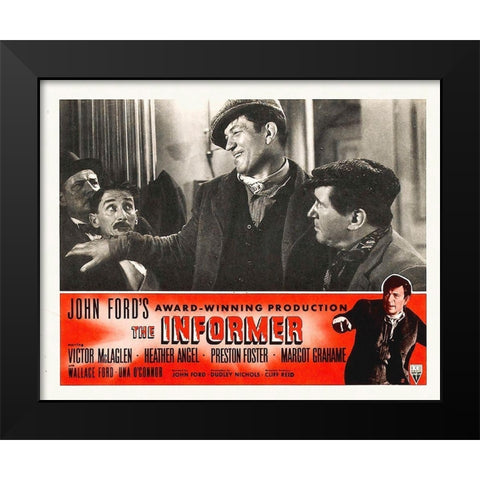 The Informer Black Modern Wood Framed Art Print by Hollywood Photo Archive