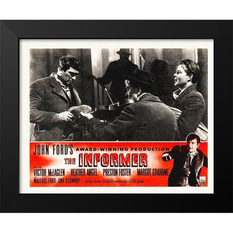The Informer Black Modern Wood Framed Art Print by Hollywood Photo Archive